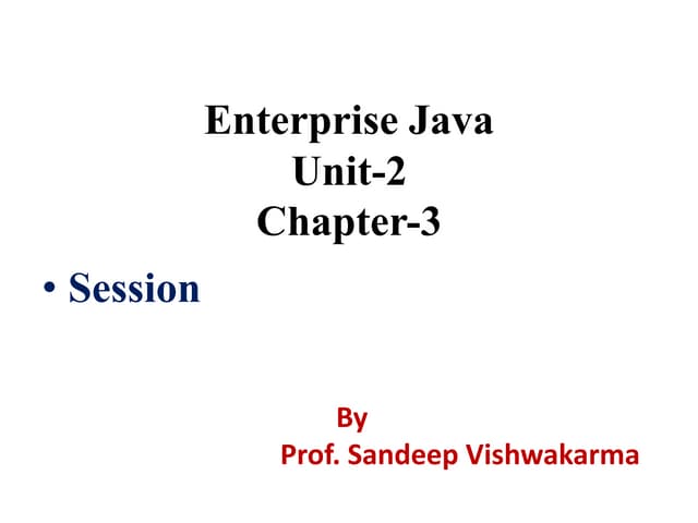 Enterprise  java unit-2_chapter-3