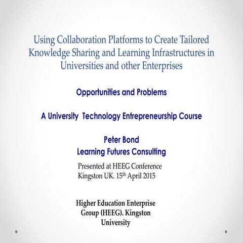 Using Groupsites to Construct Knowledge Sharing and Learning Infrastructures