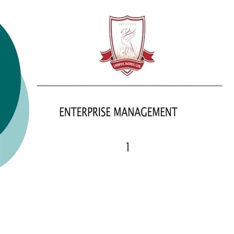 Enterprise management 1 liverpool business club