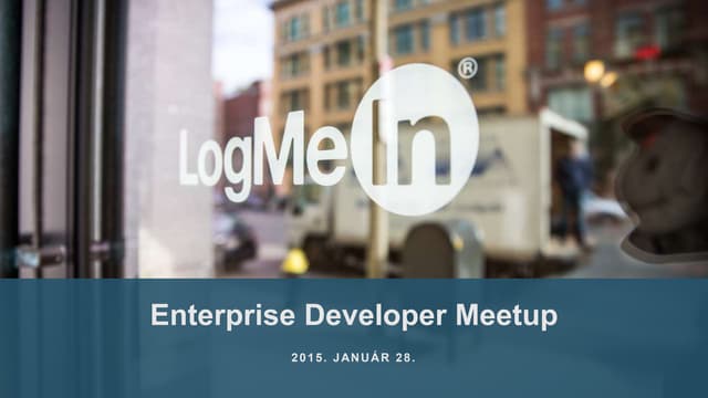 Enterprise Developer Meetup bevezető (2015.01.28.)