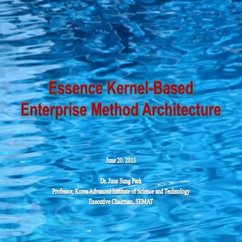 Essence Kernel-Based Enterprise Method Architecture