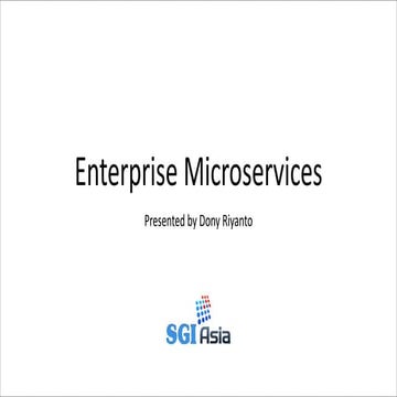 Enterprise Microservices