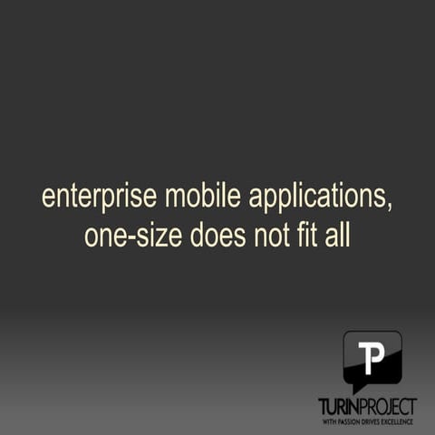 Enterprise mobile applications