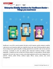 Enterprise Mobility Solutions for H...