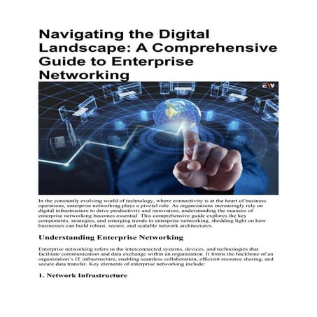 Mastering Enterprise Networking: Components, Strategies, and Trends  | Enterp...