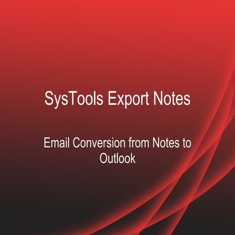 Lotus Notes To Outlook Pst Converter Tool Pptx