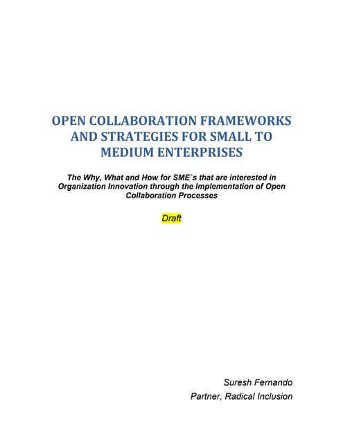 Enterprise Open Collaboration Draft