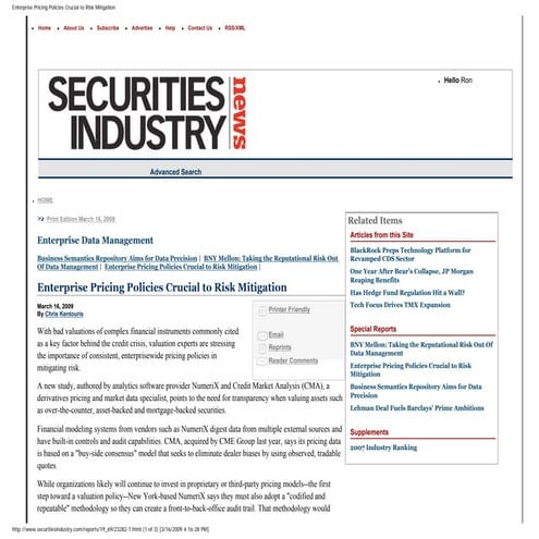 Enterprise Pricing Policies Crucial To Risk Mitigation