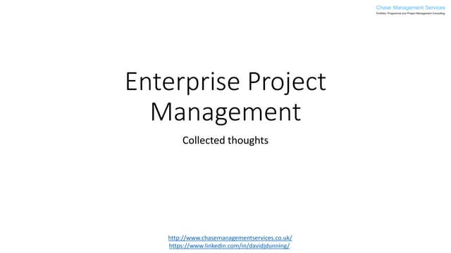 Enterprise Project Management