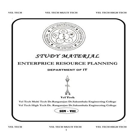 Enterprise resource planning