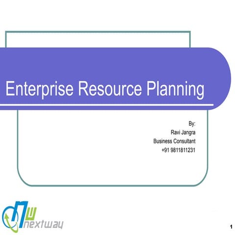 Enterprise Resources Planning   Conceptual