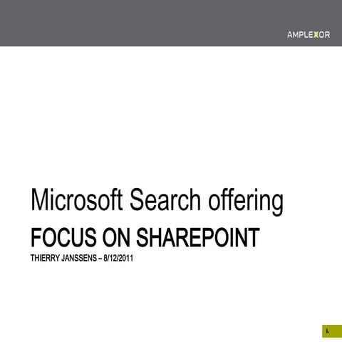 Enterprise Search  from Microsoft