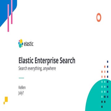 Enterprise search: search at scale
