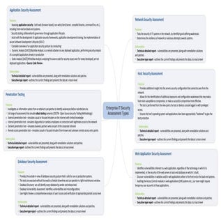 Enterprise security assessment types