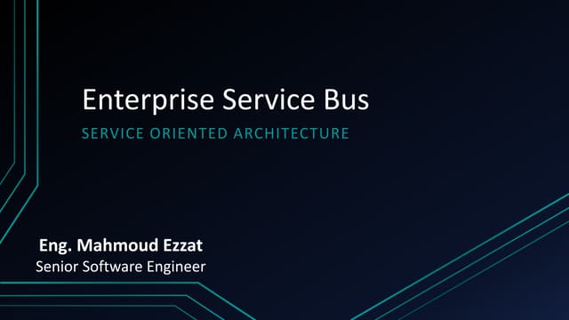 Introduction to Enterprise Service Bus
