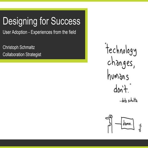 Enterprise social adoption   designing for success