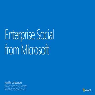 Enterprise Social from Microsoft