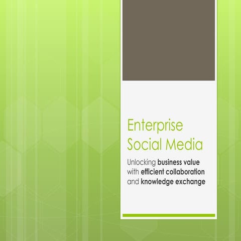 Enterprise social media  studiedag hogescholenraad