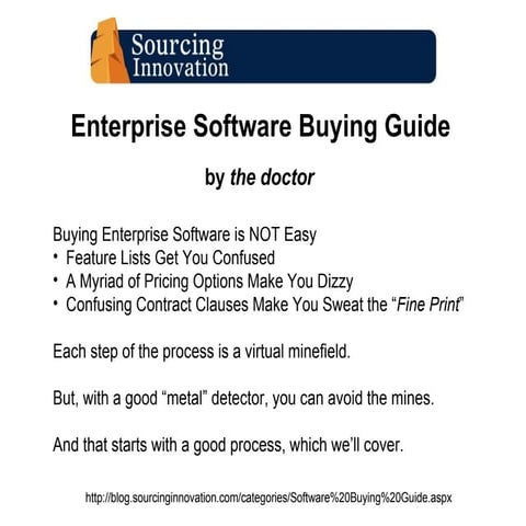 Enterprise Software Buying Guide