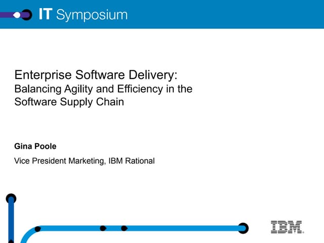 Enterprise software delivery