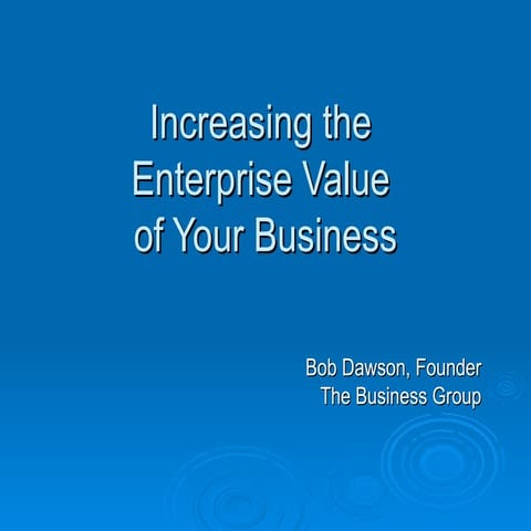 Enterprise Value Presentation