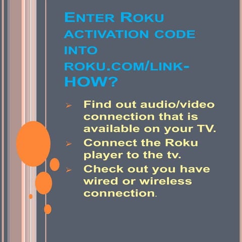 Steps to Activate Roku via Roku Com Link Enter Code | PDF