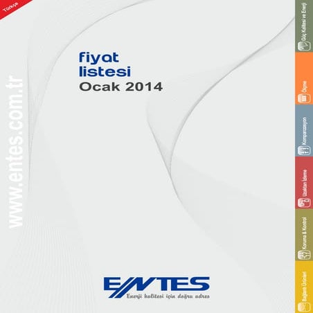 ENTES FİYAT LİSTESİ OCAK 2014 GÜNCEL