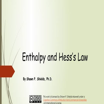 Enthalpy Hess's Law