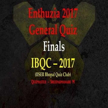 Enthuzia Quiz Finals