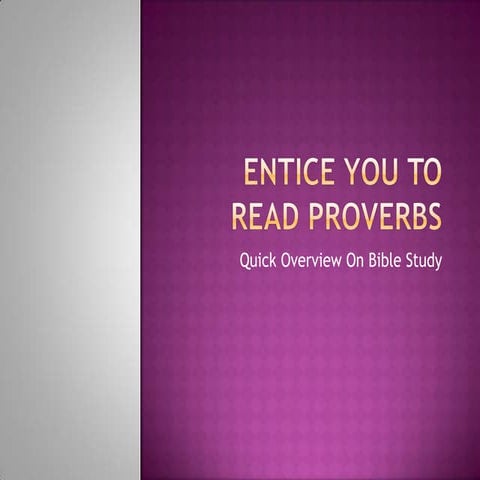 Proverbs1intro | PPT