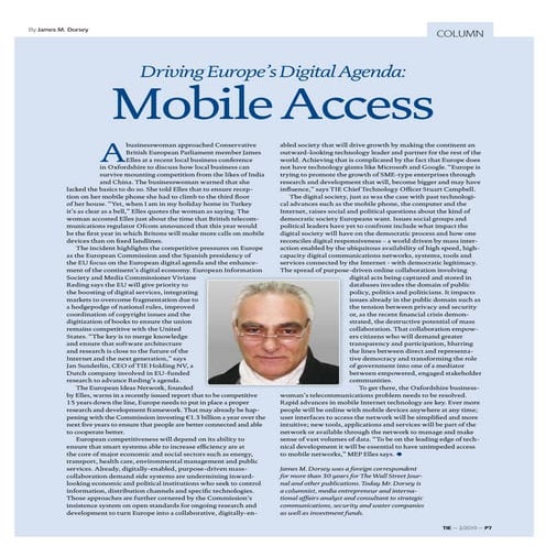 TIE Magazine #2: Mobile Access