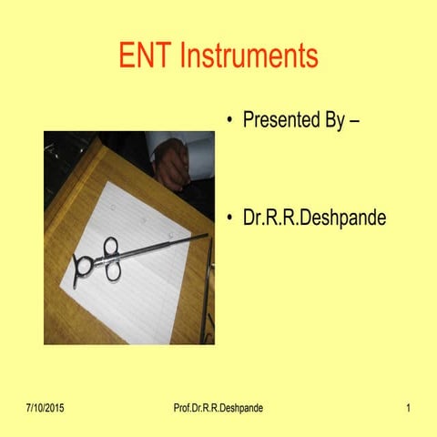 Ent instruments | PPT
