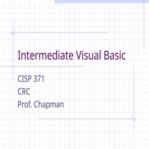 Entire Course Introduction of Visual basic.ppt
