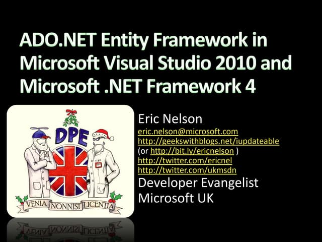 Entity Framework 4 In Microsoft Visual Studio 2010 - ericnel