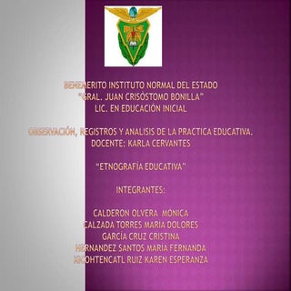 ETNOGRÁFIA EDUCATIVA