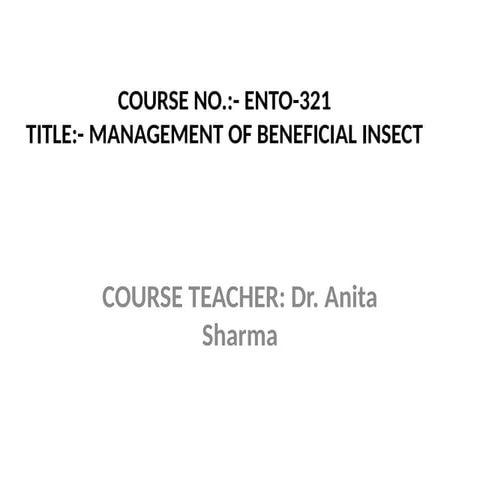 insect taxonomy importance systematics and classification | PPTX