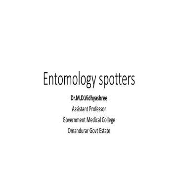 Entomology