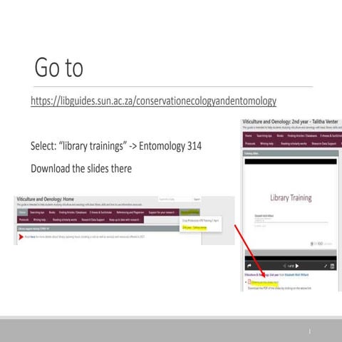 Entomology 314 training