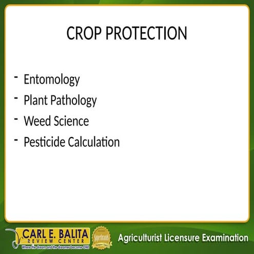 Crop protection -           Entomology ppt