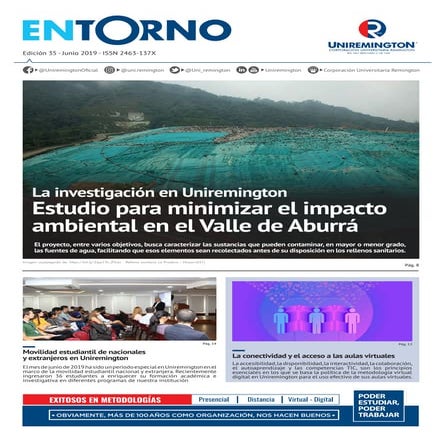 Estudio para minimizar el impacto ambiental en el Valle de Aburrá