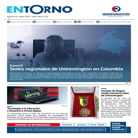 Sedes regionales de Uniremington en Colombia