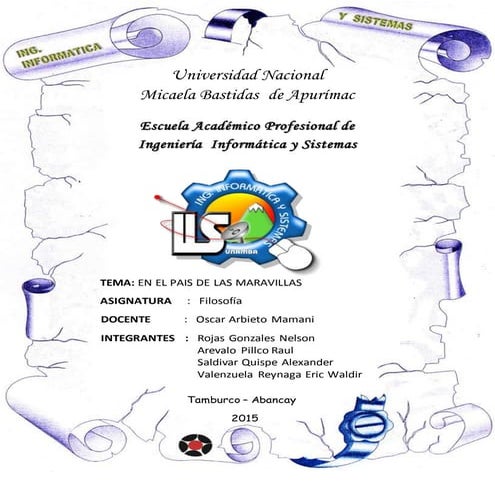 en el pais de las maravillas CAP.01 ( En torno al hombre )  