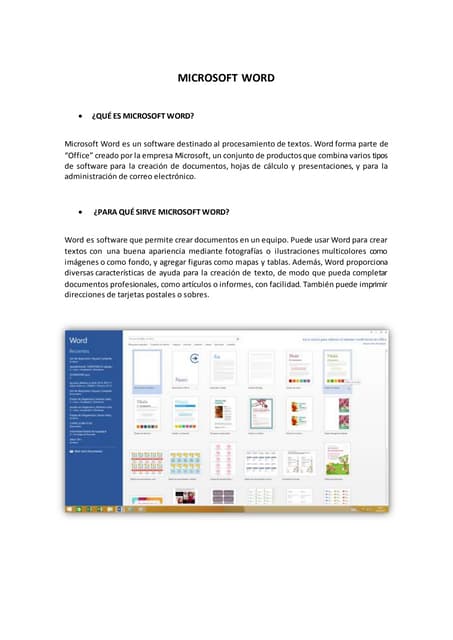 1. introducción a microsoft word | PDF