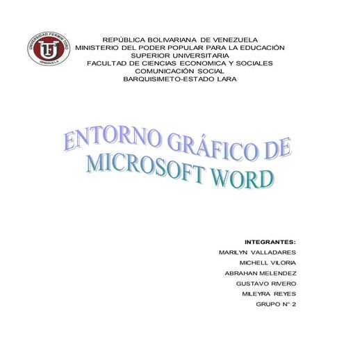 Entorno grafico microsoft word