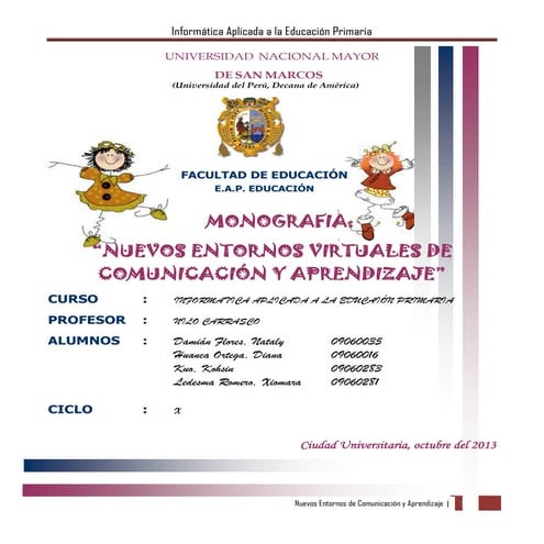 NUEVOS ENTORNOS VIRTUALES DE COMUNICACIÓN Y APRENDIZAJE