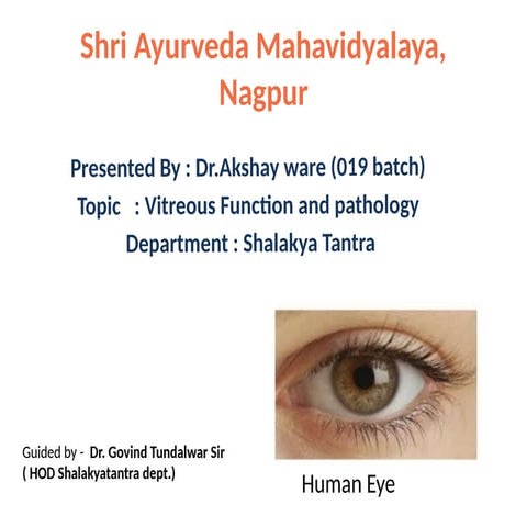 ent ppt presentation of shalakya department