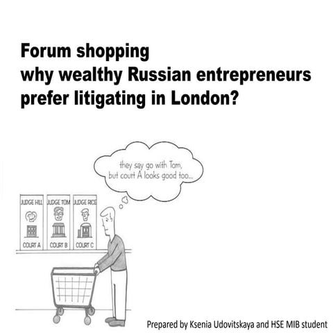 Litigation in London between Russian