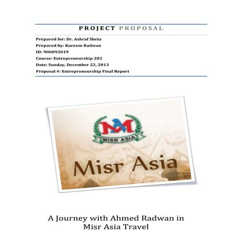 Entrepreneurship project 