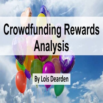 Crowdfunding Reward Analysis