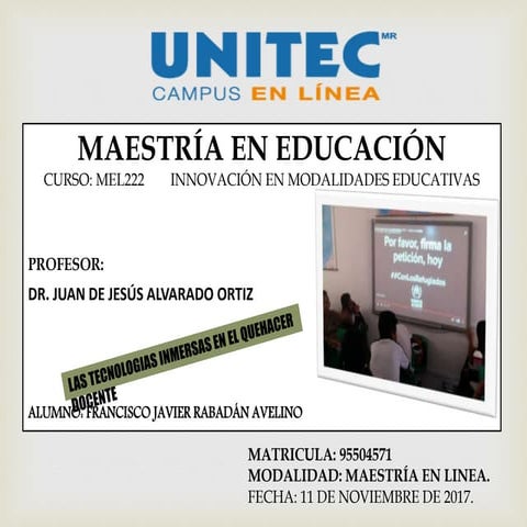 INNOVACION EN MODALIDADES EDUCATIVAS